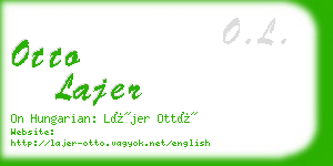 otto lajer business card